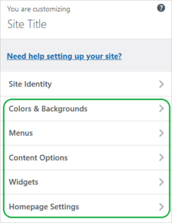 Customizing and widgets in WordPress