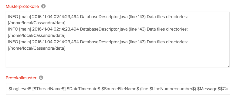 Field Split of Cassandra Log