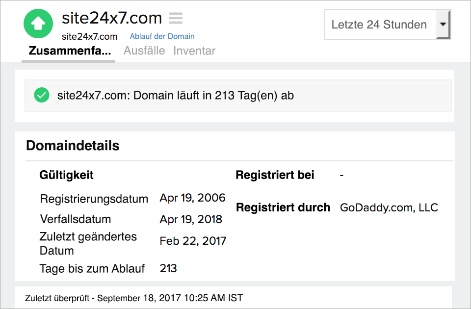 Domain Expiry Records