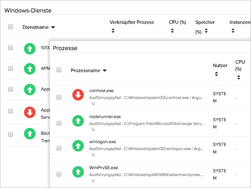 Service and Process Monitoring