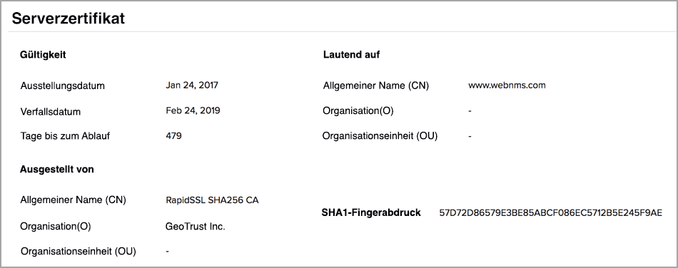 SSL Certificate Monitoring