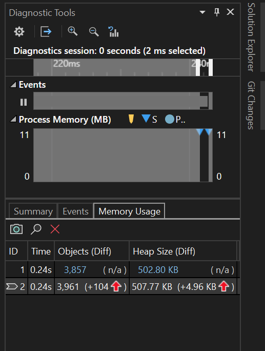 Visual Studio Diagnostic Tools