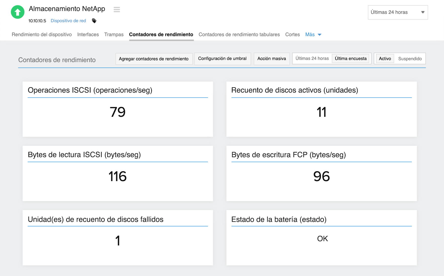 Monitor the performance of your storage devices