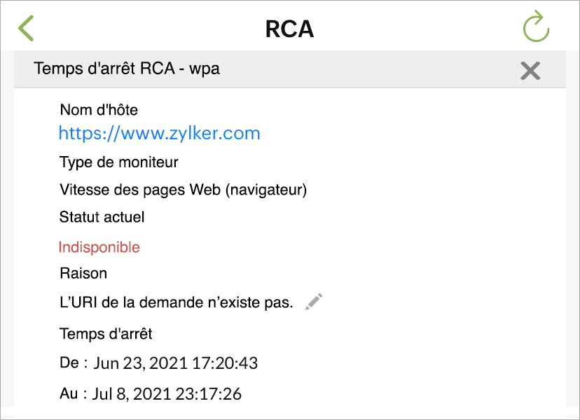 Performance Analysis using RCA reports