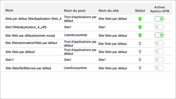 Enable APM on IIS