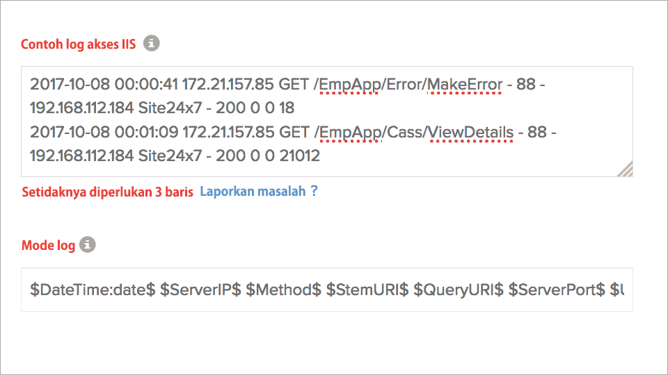 Field Split of IIS Logs