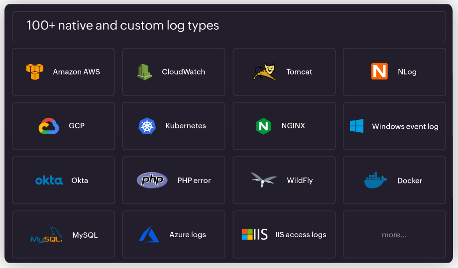 Ingest logs from any data source