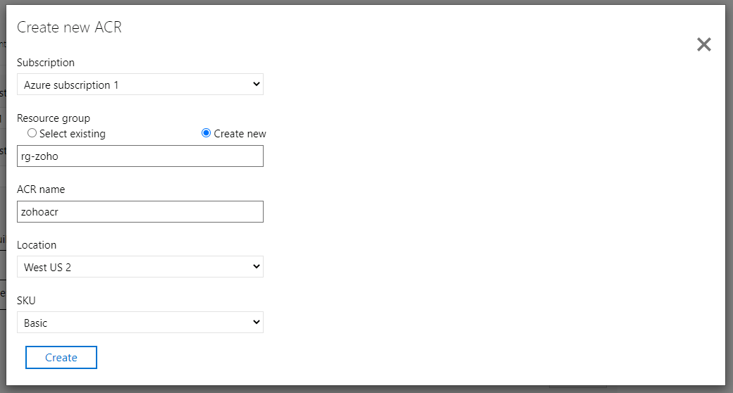 Configuring Azure Container Registry