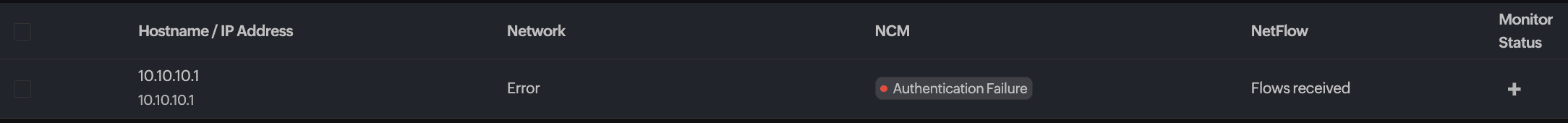 Monitoring NetFlow data volumes