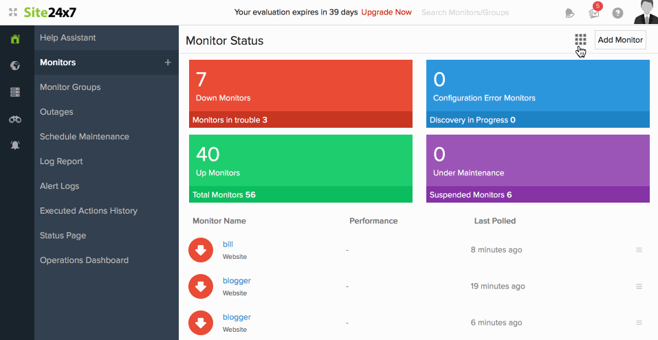  NOC Dashboard and Dock Customization