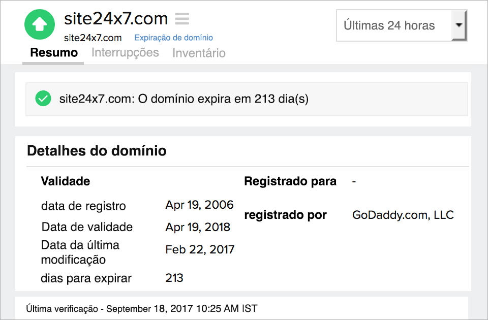 Domain Expiry Records