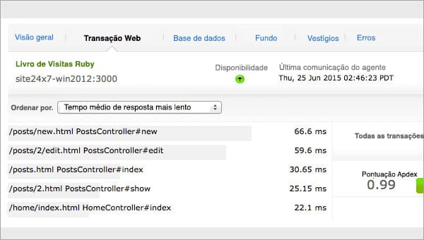 Web Transactions Monitoring