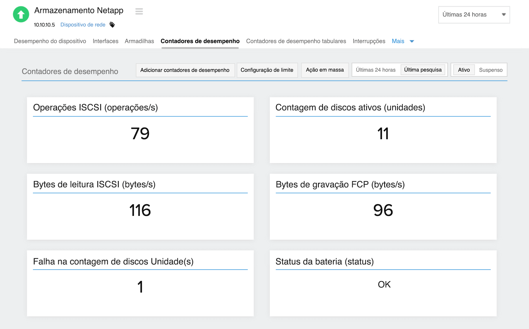 Monitor the performance of your storage devices