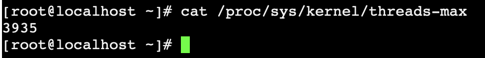 Fig 1: Maximum threads in a Linux system