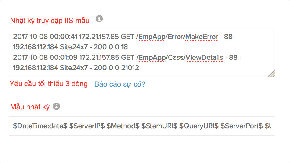 Field Split of IIS Logs